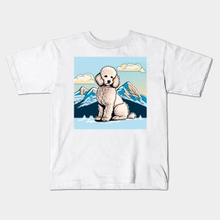 Support the Environment with Every Purchase - Poodle Mountain Design Kids T-Shirt